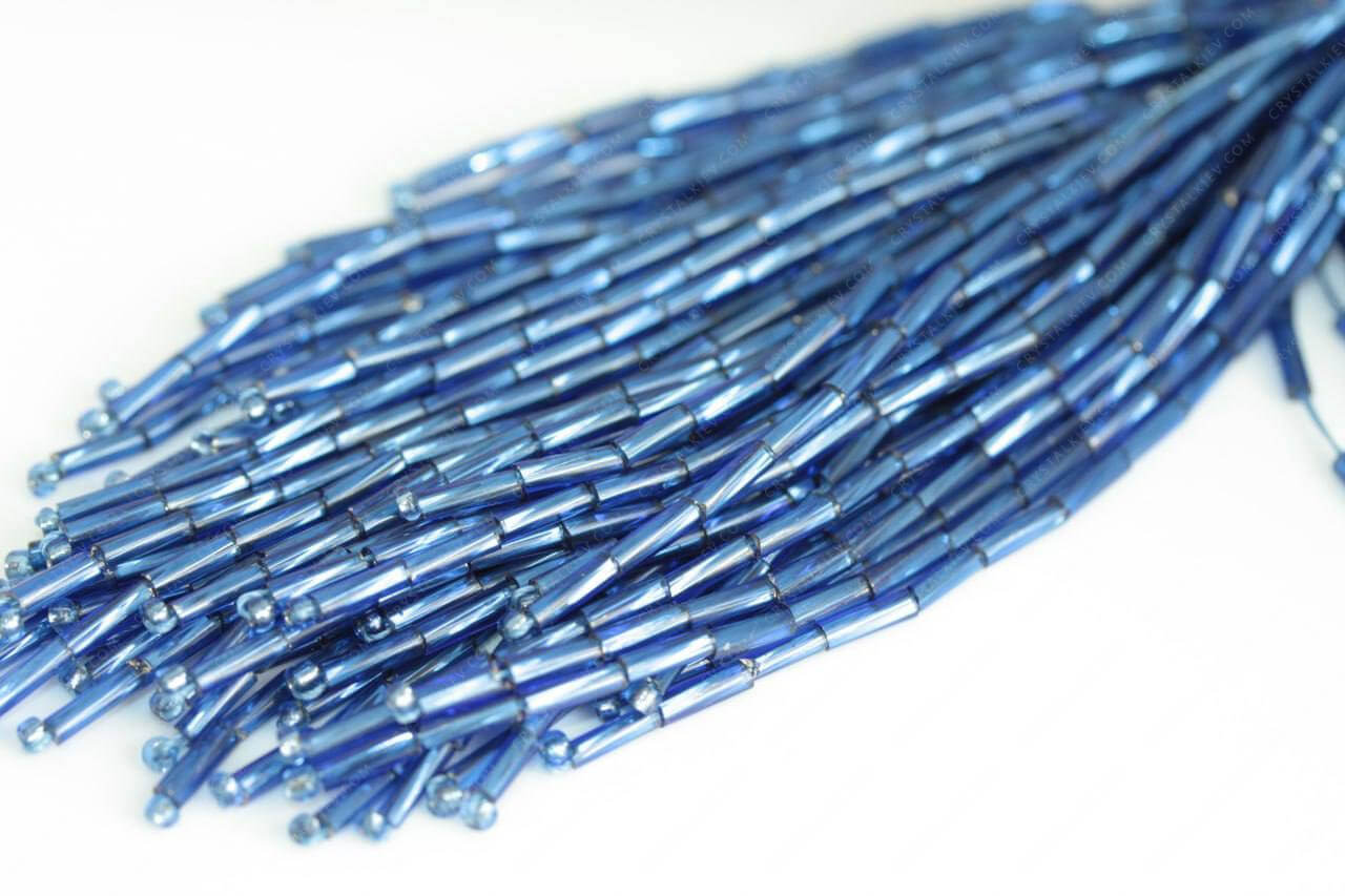 Пучки стекляруса Sapphire 6mm кручений